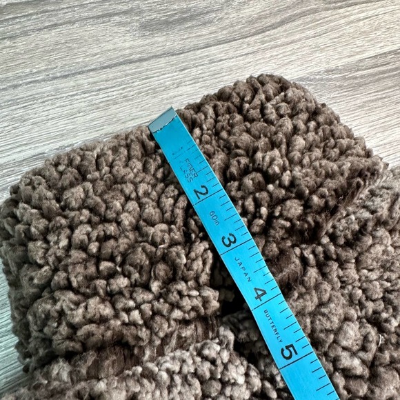 Fantastic Fawn Sherpa Fleece Mock Collar 1/4 Zip Jacket Size L - Picture 6 of 8